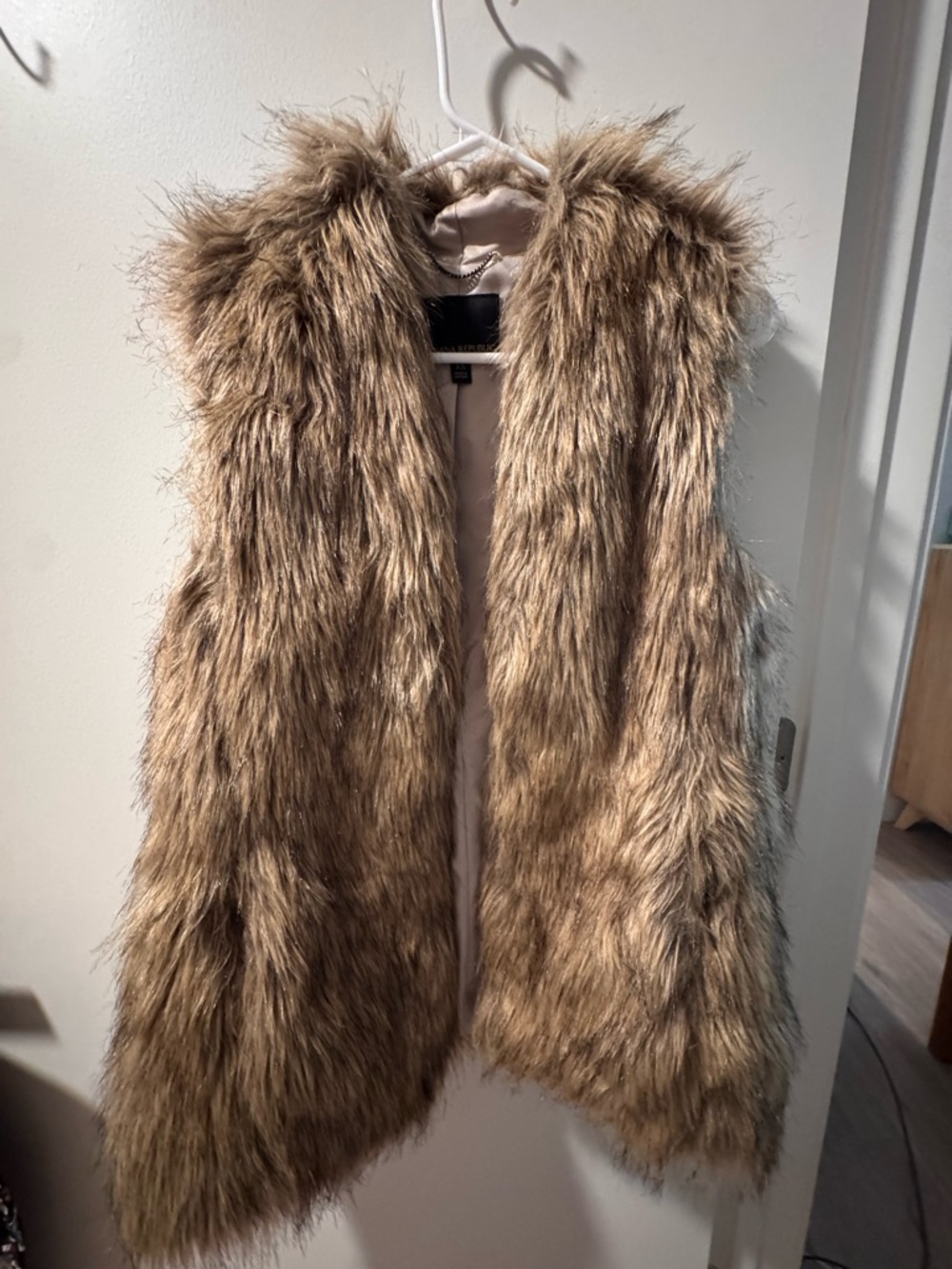 Banana Republic Faux Fur Vest in Light Brown